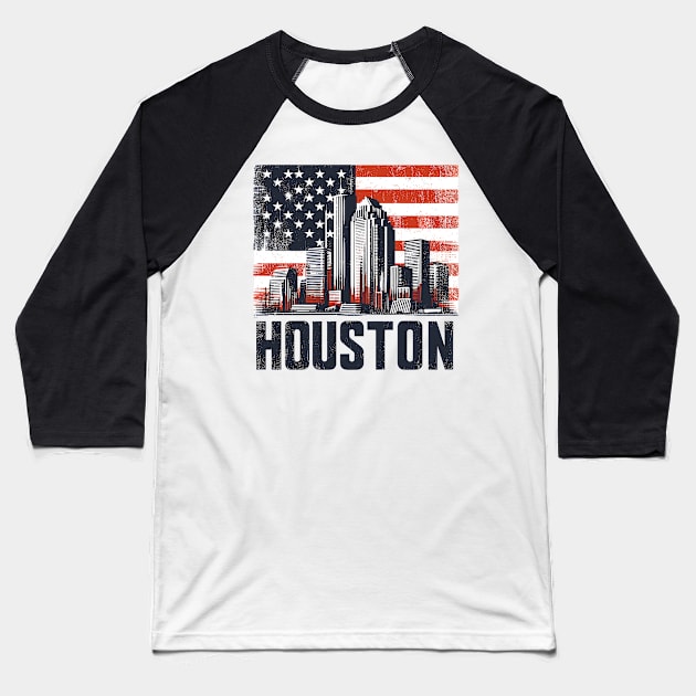 Houston Baseball T-Shirt by Vehicles-Art